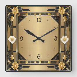 Art Deco Fyrkantig Klocka