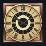 Art Deco Fyrkantig Klocka<br><div class="desc">Underbar klockdesign. Du kommer att kärlek det som andra. Du kan fritt använda den här designen för andra produkter som du gillar eller anpassa och lägga till texten. Följ mig för mer. Tack. Ha en trevlig dag.</div>