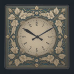 Art Deco Fyrkantig Klocka<br><div class="desc">Underbar klockdesign. Du kommer att kärlek det som andra. Du kan fritt använda den här designen för andra produkter som du gillar eller anpassa och lägga till texten. Följ mig för mer. Tack. Ha en trevlig dag.</div>