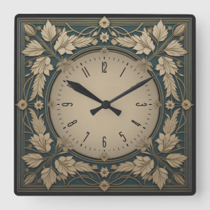 Art Deco Fyrkantig Klocka