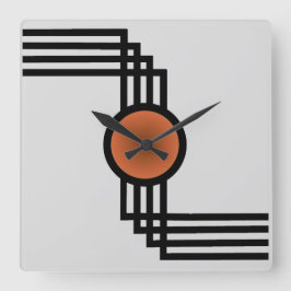 Art Deco Fyrkantig Klocka
