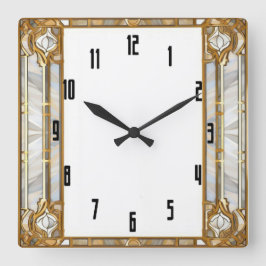 Art Deco Fyrkantig Klocka