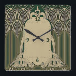 Art Deco Fyrkantig Klocka<br><div class="desc">Underbar klockdesign. Du kommer att kärlek det som andra. Du kan fritt använda den här designen för andra produkter som du gillar eller anpassa och lägga till texten. Följ mig för mer. Tack. Ha en trevlig dag.</div>