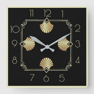 Art Deco Fyrkantig Klocka
