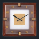 Art Deco Fyrkantig Klocka<br><div class="desc">Underbar utformning. Du kommer att kärlek det som andra. Du kan fritt använda den här designen för andra produkter som du gillar och ändra och lägga till texten. Följ efter mer. Ha en trevlig dag.</div>