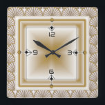Art Deco Fyrkantig Klocka<br><div class="desc">Underbar utformning. Du kommer att kärlek det som andra. Du kan fritt använda designen för andra produkter eller lägga till text. Följ mig för mer. Tack. Ha en trevlig dag.</div>