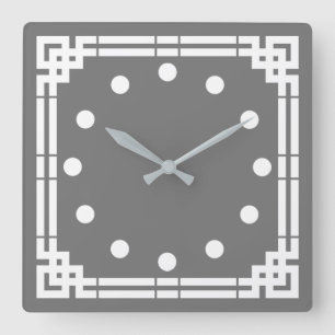 Art Deco Fyrkantig Klocka