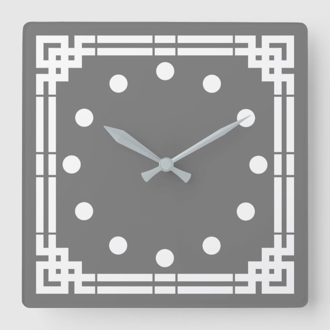 Art Deco Fyrkantig Klocka (Framsida)