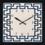 Art Deco Fyrkantig Klocka<br><div class="desc">Underbar klockdesign. Du kommer att kärlek det som andra. Du kan fritt använda den här designen för andra produkter som du gillar eller anpassa och lägga till texten. Följ mig för mer. Tack. Ha en trevlig dag.</div>