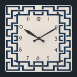 Art Deco Fyrkantig Klocka<br><div class="desc">Underbar klockdesign. Du kommer att kärlek det som andra. Du kan fritt använda den här designen för andra produkter som du gillar eller anpassa och lägga till texten. Följ mig för mer. Tack. Ha en trevlig dag.</div>