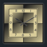 Art Deco Fyrkantig Klocka<br><div class="desc">Underbar klockdesign. Du kommer att kärlek det som andra. Du kan fritt använda den här designen för andra produkter som du gillar eller anpassa och lägga till texten. Följ mig för mer. Tack. Ha en trevlig dag.</div>