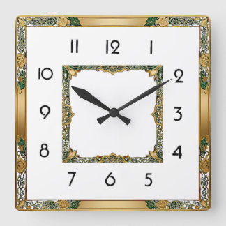 Art Deco Fyrkantig Klocka