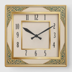 Art Deco Fyrkantig Klocka