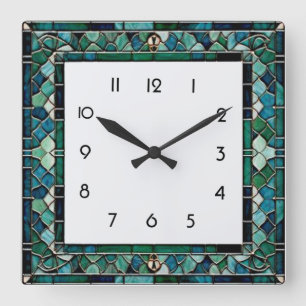 Art Deco  Fyrkantig Klocka