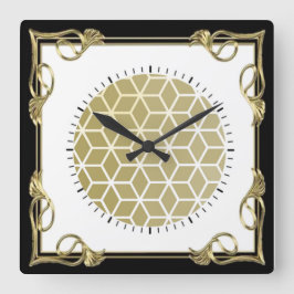 Art Deco Fyrkantig Klocka