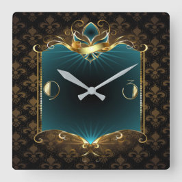 Art Deco Fyrkantig Klocka