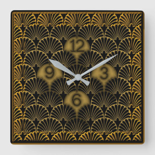 Art Deco Fyrkantig Klocka