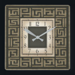 Art deco fyrkantig klocka<br><div class="desc">Underbar klockdesign. Du kommer att kärlek det som andra. Du kan fritt använda den här designen för andra produkter som du gillar eller anpassa och lägga till texten. Följ mig för mer. Tack. Ha en trevlig dag.</div>