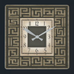 Art deco fyrkantig klocka<br><div class="desc">Underbar klockdesign. Du kommer att kärlek det som andra. Du kan fritt använda den här designen för andra produkter som du gillar eller anpassa och lägga till texten. Följ mig för mer. Tack. Ha en trevlig dag.</div>