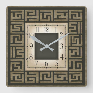 Art deco fyrkantig klocka