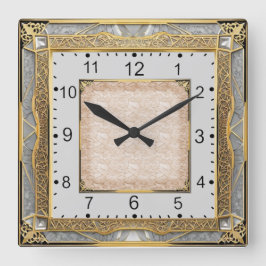 Art Deco Fyrkantig Klocka