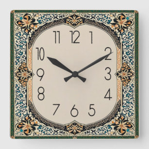 Art Deco Fyrkantig Klocka
