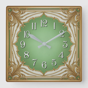 Art Deco Fyrkantig Klocka
