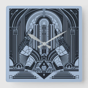 Art Deco Fyrkantig Klocka