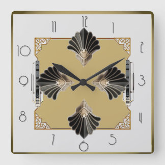 Art Deco Fyrkantig Klocka