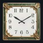 Art Deco Fyrkantig Klocka<br><div class="desc">Underbar klockdesign. Du kommer att kärlek det som andra. Du kan fritt använda den här designen för andra produkter som du gillar eller anpassa och lägga till texten. Följ mig för mer. Tack. Ha en trevlig dag.</div>