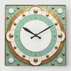 Art Deco Fyrkantig Klocka