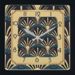 Art Deco Fyrkantig Klocka<br><div class="desc">Underbar klockdesign. Du kommer att kärlek det som andra. Du kan fritt använda den här designen för andra produkter som du gillar eller anpassa och lägga till texten. Följ mig för mer. Tack. Ha en trevlig dag.</div>