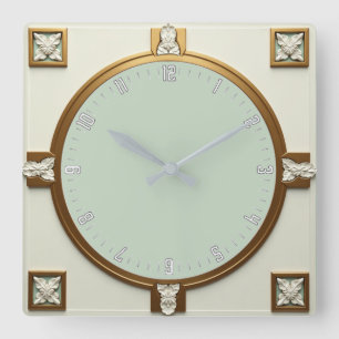 Art Deco Fyrkantig Klocka