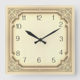 Art Deco Fyrkantig Klocka