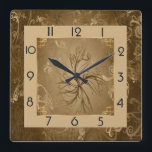 Art Deco Fyrkantig Klocka<br><div class="desc">Underbar klockdesign. Du kommer att kärlek det som andra. Du kan fritt använda den här designen för andra produkter som du gillar eller anpassa och lägga till texten. Följ mig för mer. Tack. Ha en trevlig dag.</div>