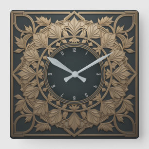 Art Deco Fyrkantig Klocka