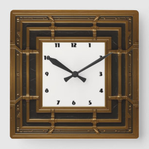 Art Deco Fyrkantig Klocka