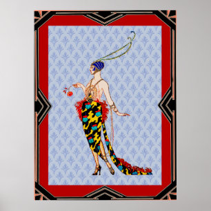 Art Deco G. Barbier Dam Poster
