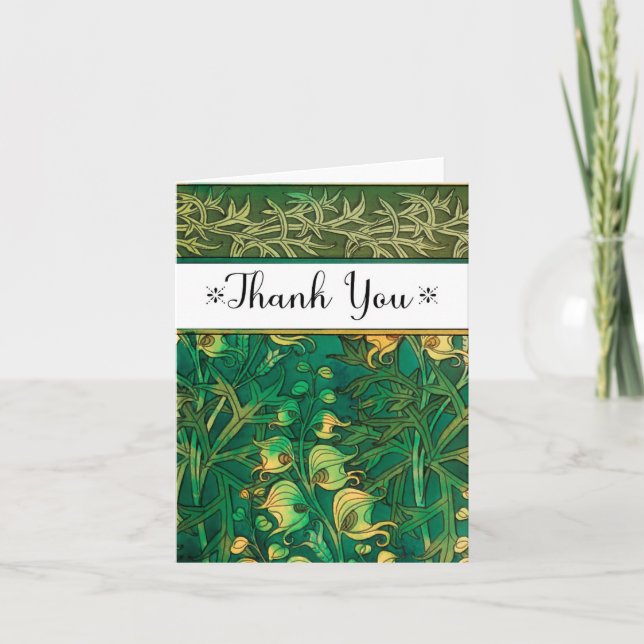 Art Deco Garden Tackkort (Framsida)