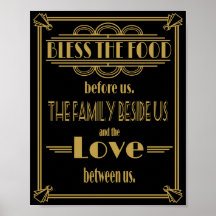 Art Deco Gatsby Bless the food bord
