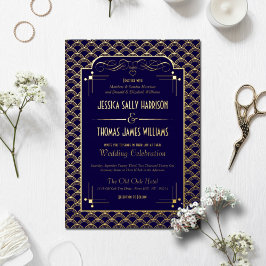 Art Deco Gatsby Bröllop Real från vintagen 1920