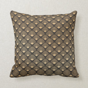 Art Deco Gatsby Fläkt Mönster Kudde