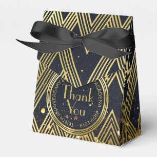 Art Deco Gatsby Glitter Geometric Mönster Monogram Presentaskar