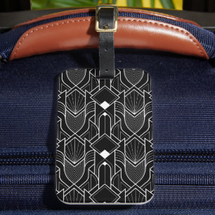 Art Deco Gatsby Mönster Bagagebricka