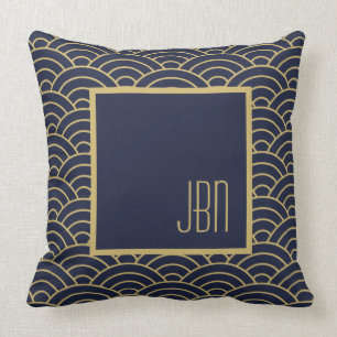 Art Deco Gatsby Stil 1920 anpassningsbar för halvc Kudde