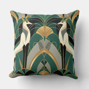 Art Deco Gazelle Elegance Kudde