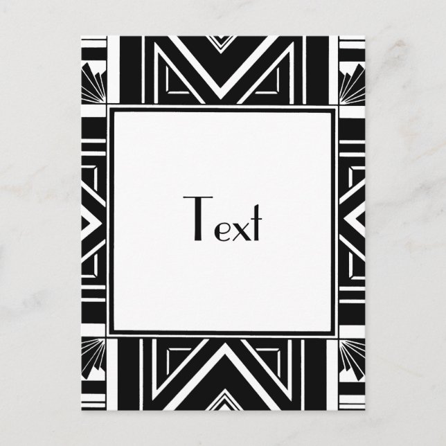 Art Deco Geo Vykort (Framsida)