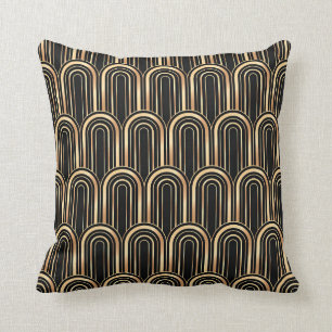 Art Deco Geometric Arches Kudde