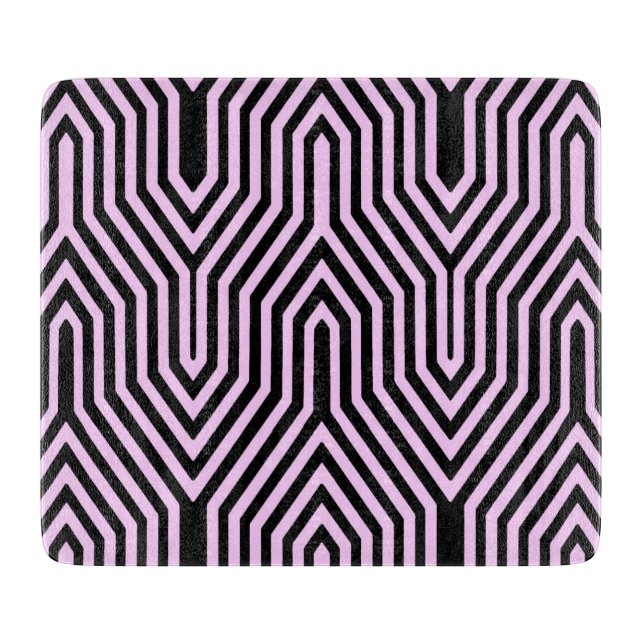 Art Deco Geometric - black and rosa (Framsidan)