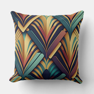 Art Deco Geometric Dekorativ kudde